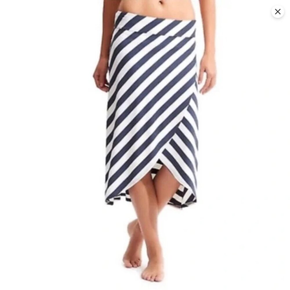 Athleta Seeing Stripes Wrap Skirt Size XSP